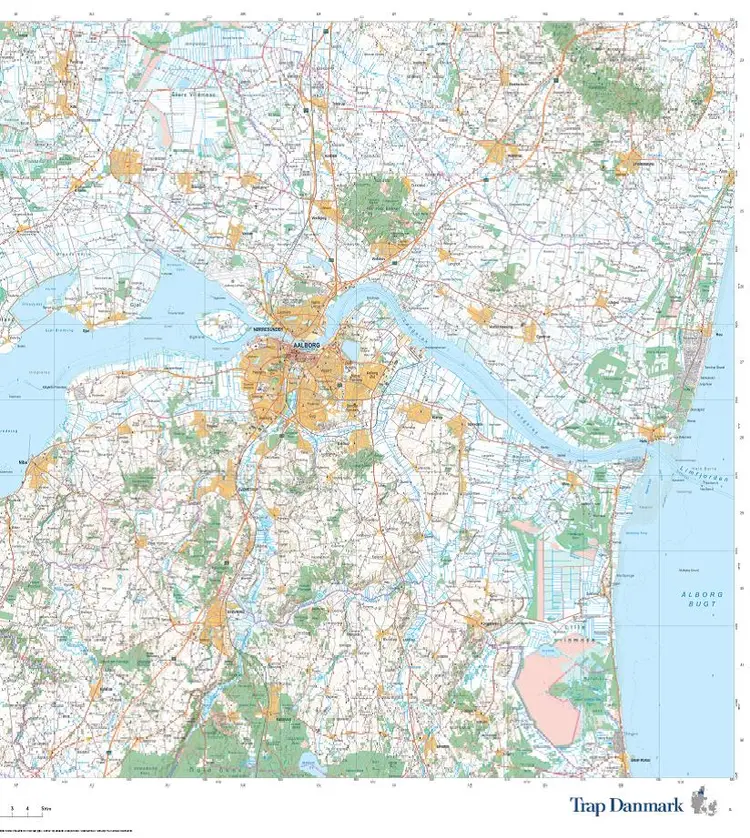 Trap Danmark: Falset kort over Aalborg Kommune af Trap Danmark