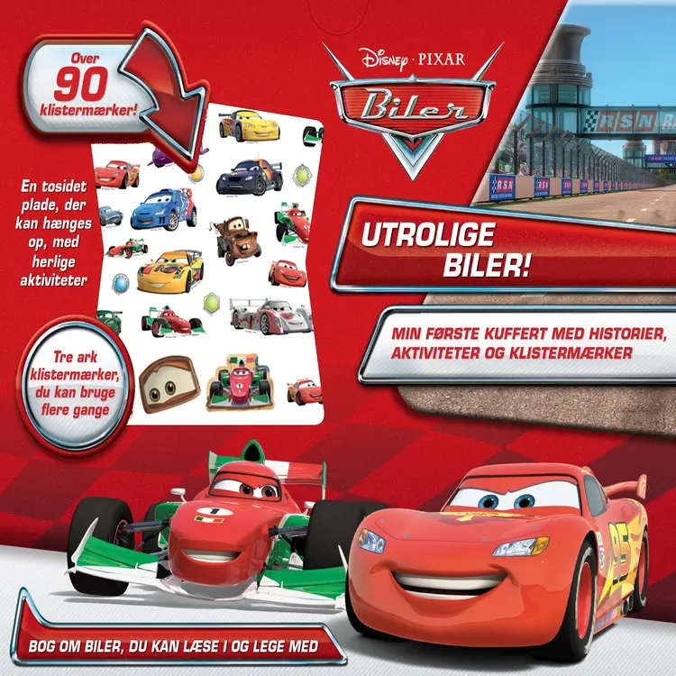 Disney Biler Min første kuffert m. hank af Karrusel Forlag