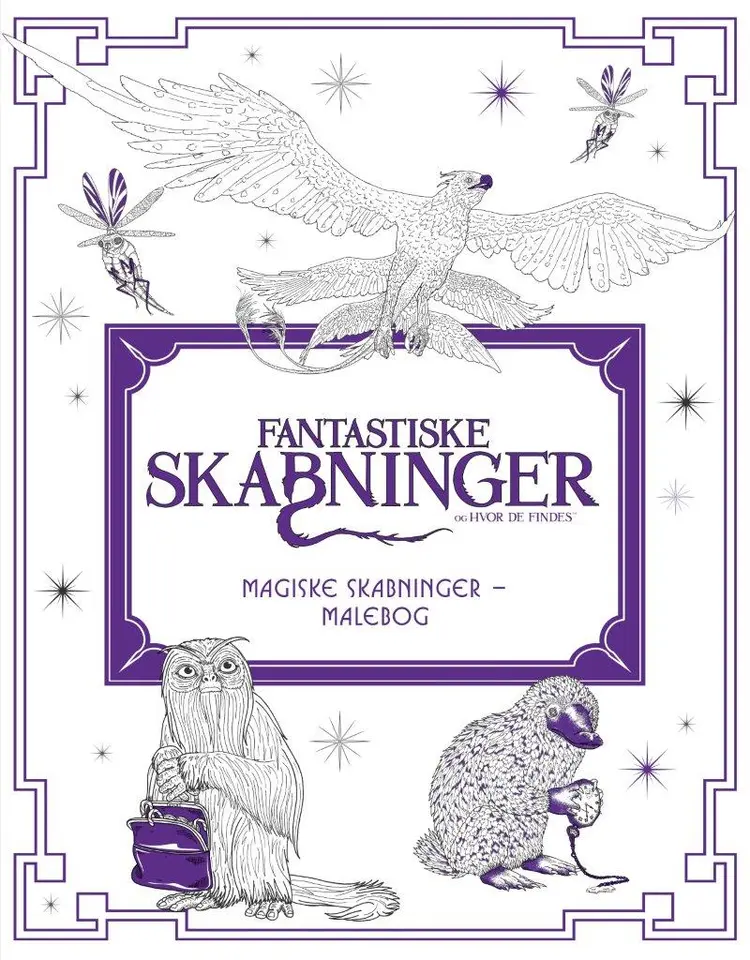 Magiske skabninger - malebog