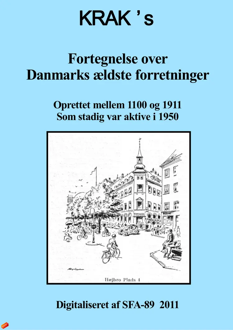 Kraks fortegnelse over Danmarks ældste forretninger af Krak Krak