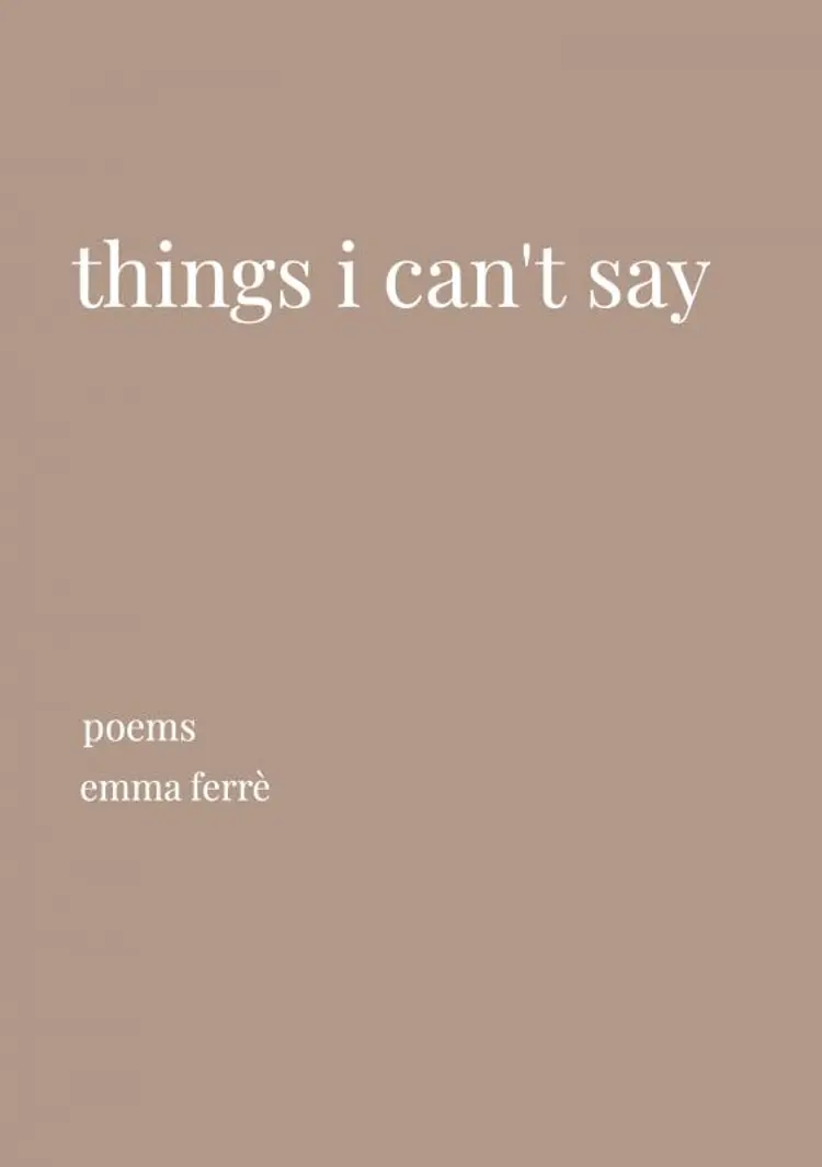 things i can't say af emma ferrè