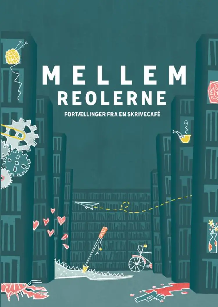 Mellem reolerne af Herning Bibliotekernes Skrivecafé