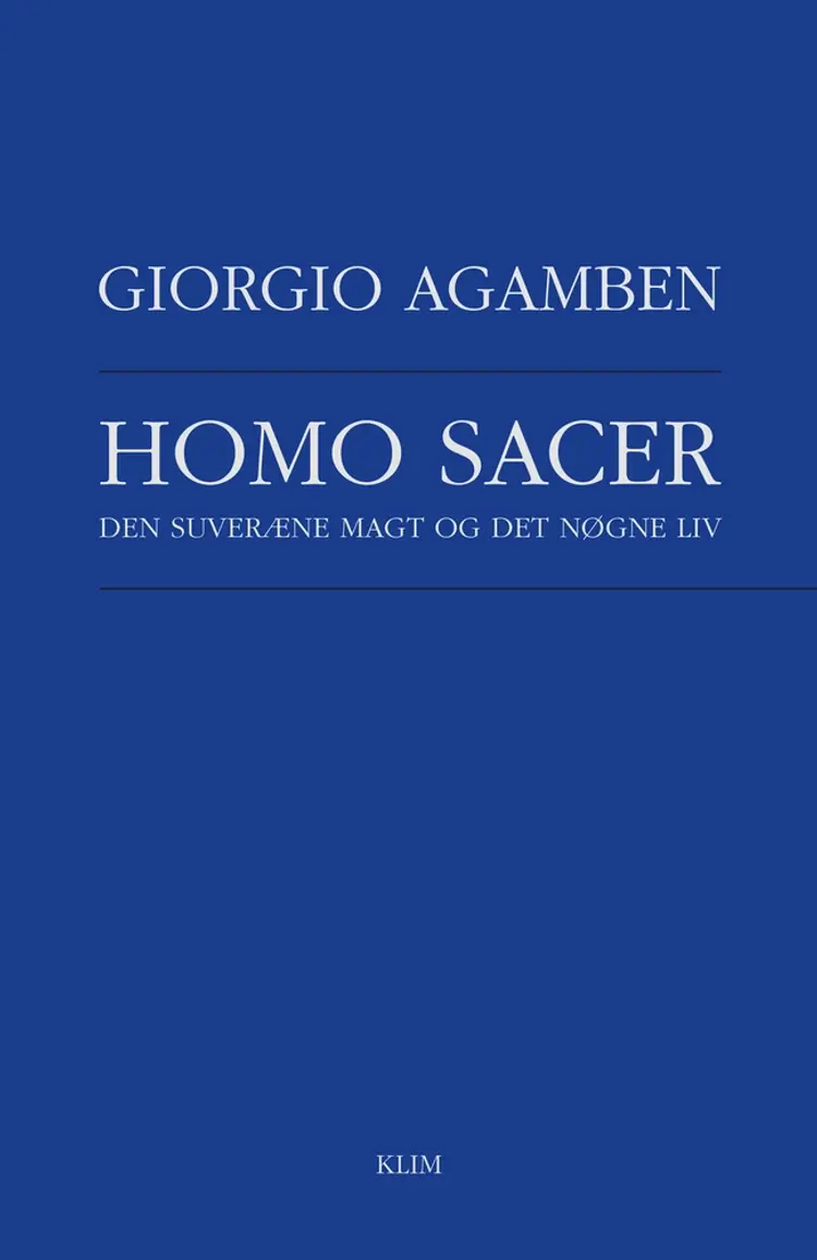 Homo sacer af Giorgio Agamben