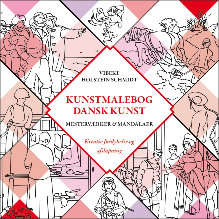 Kunstmalebog dansk kunst af Vibeke Holstein Schmidt