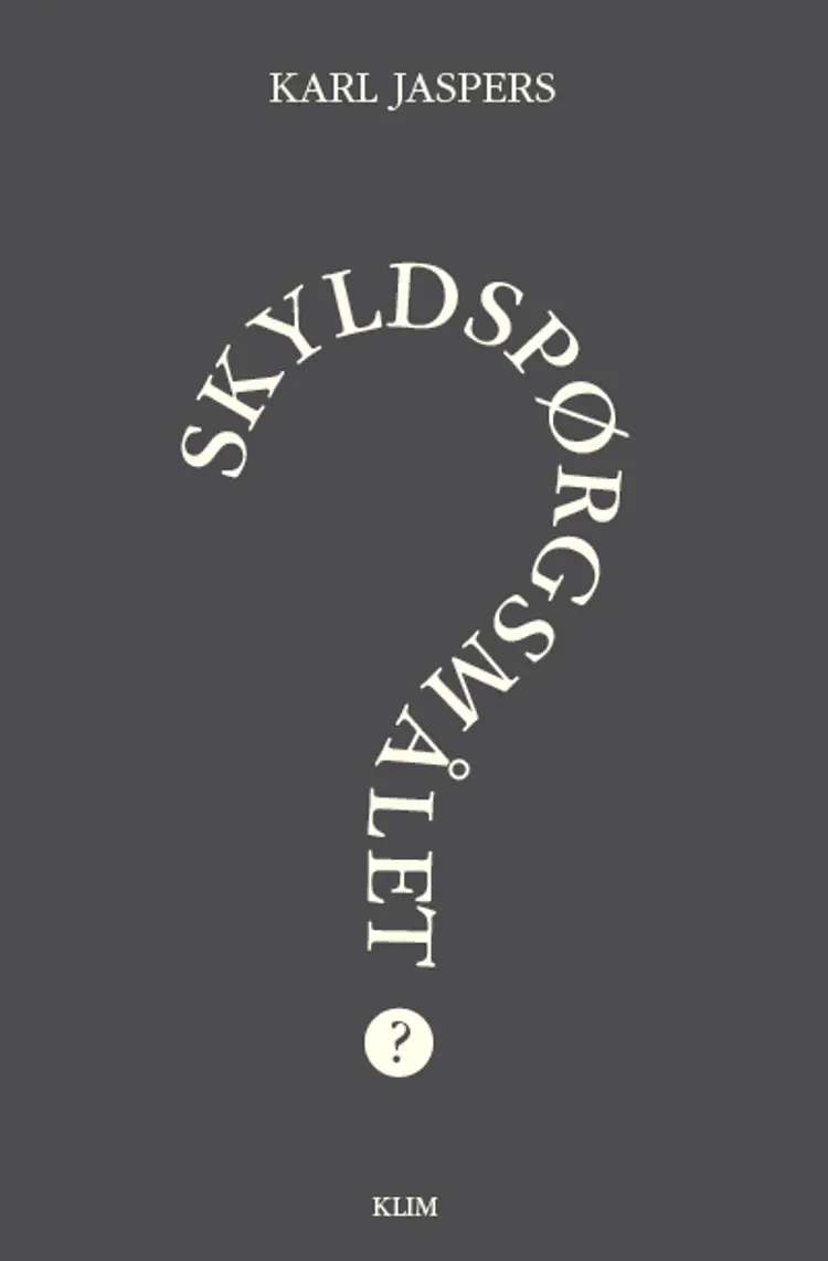 Skyldspørgsmålet af Karl Jaspers