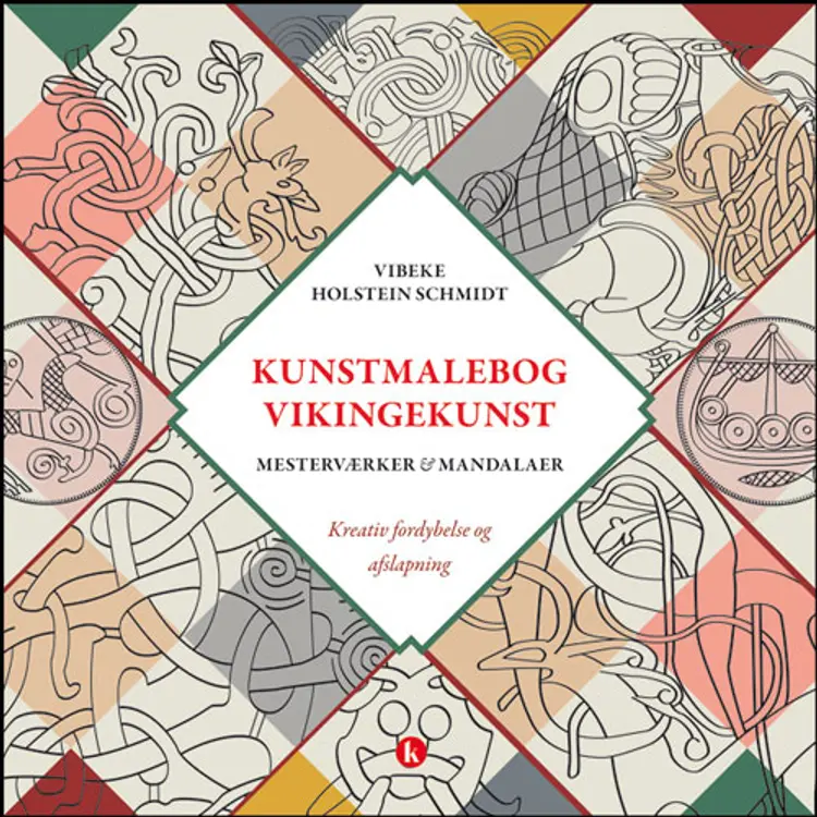 Kunstmalebog vikingekunst af Vibeke Holstein Schmidt