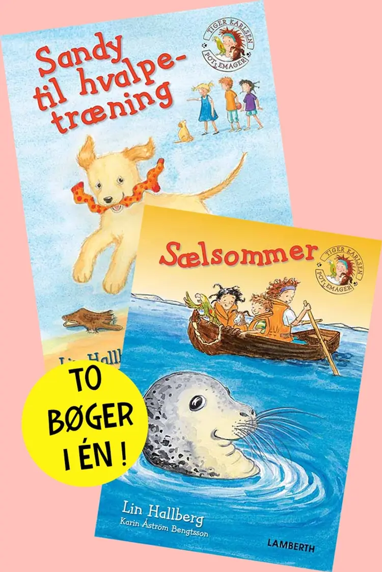 Sandy til hvalpetræning og Sælsommer af Lin Hallberg