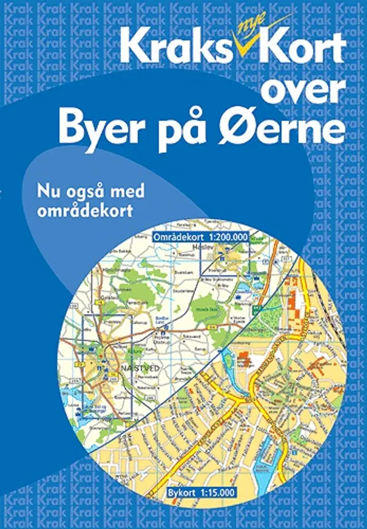 Kraks Kort over Byer på Øerne af Kraks Forlag