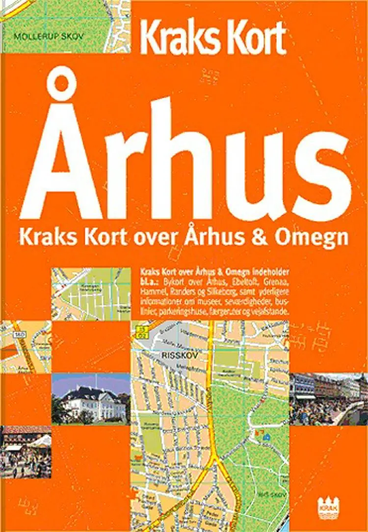 Kraks kort over Århus og omegn af .