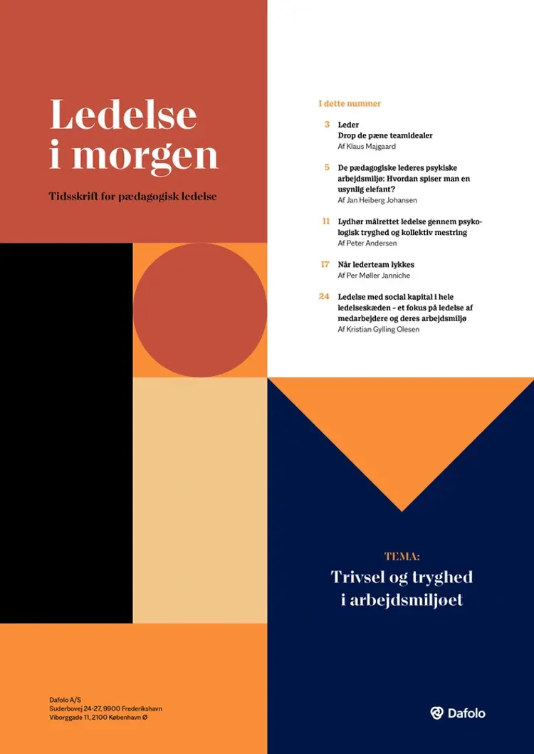 Ledelse i Morgen, Nr. 2. Oktober 2022 af Per Møller Janniche