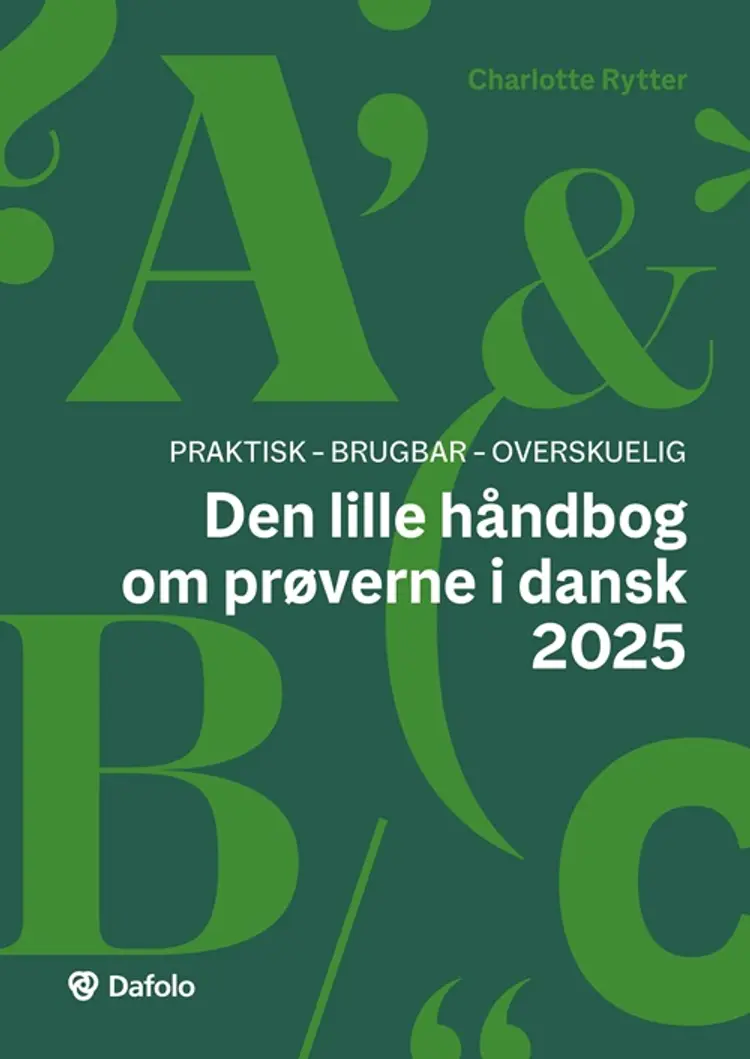 Den lille håndbog om prøverne i dansk af Charlotte Rytter