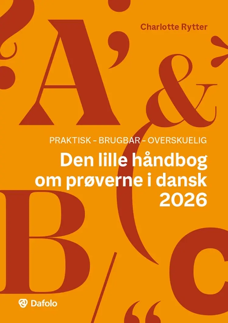 Den lille håndbog om prøverne i dansk 2026 af Charlotte Rytter