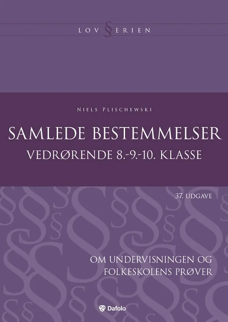 Samlede bestemmelser, 37. udgave af Niels Plischewski