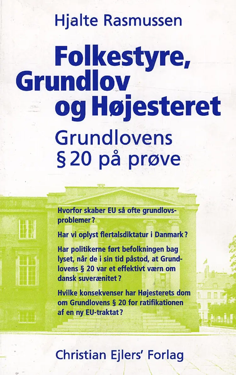 Folkestyre, Grundlov og Højesteret af Hjalte Rasmussen