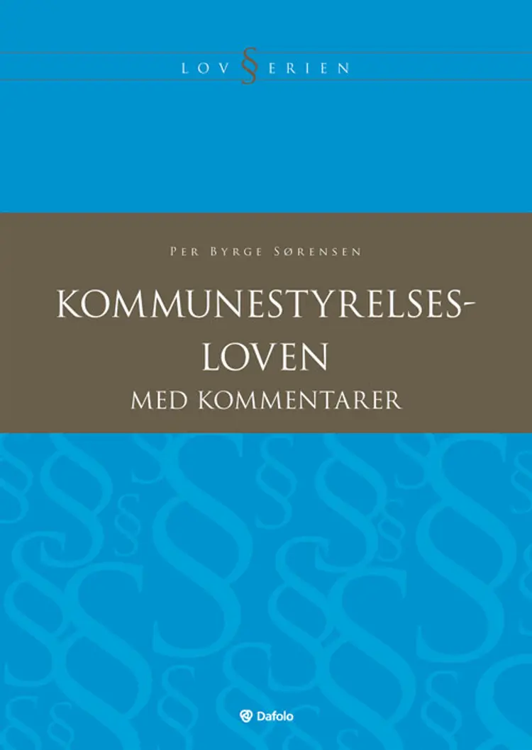 Kommunestyrelsesloven med kommentarer af Per Byrge Sørensen