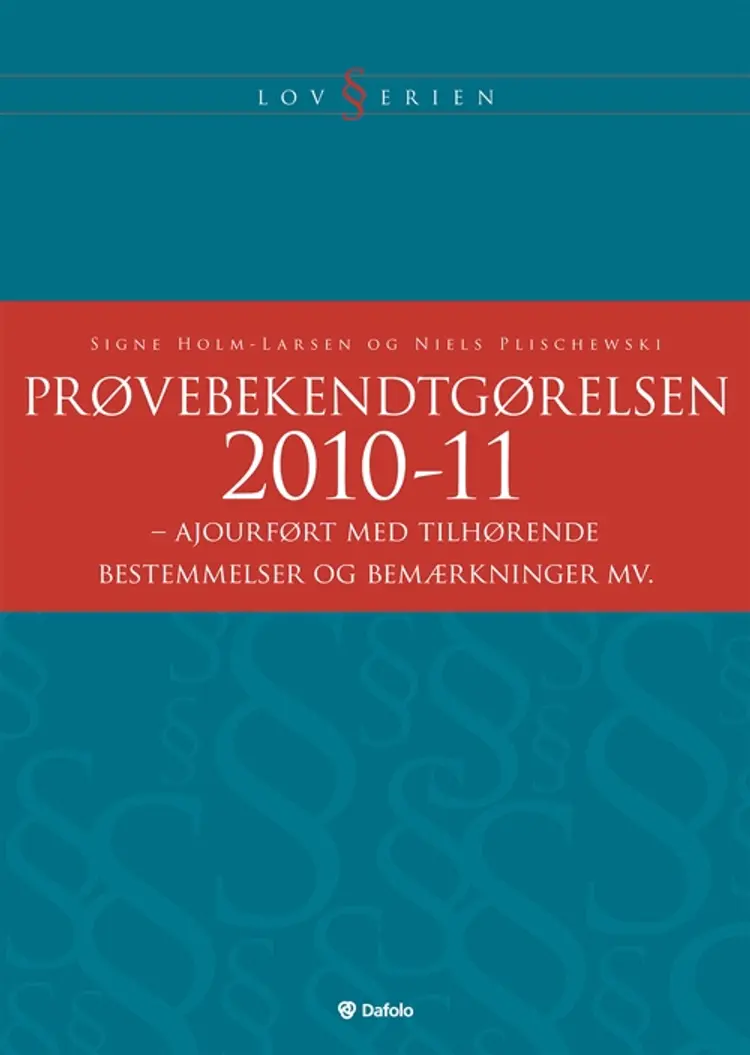 Prøvebekendtgørelsen af Signe Holm-Larsen