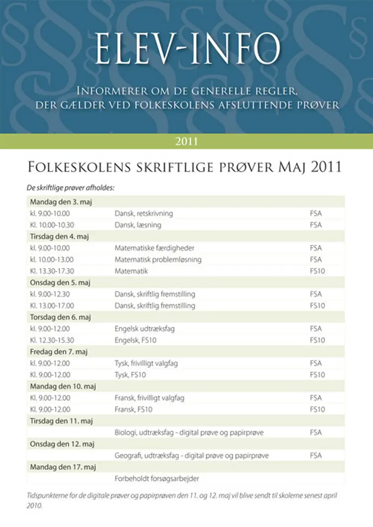Elev-info 2011 af Niels Plischewski