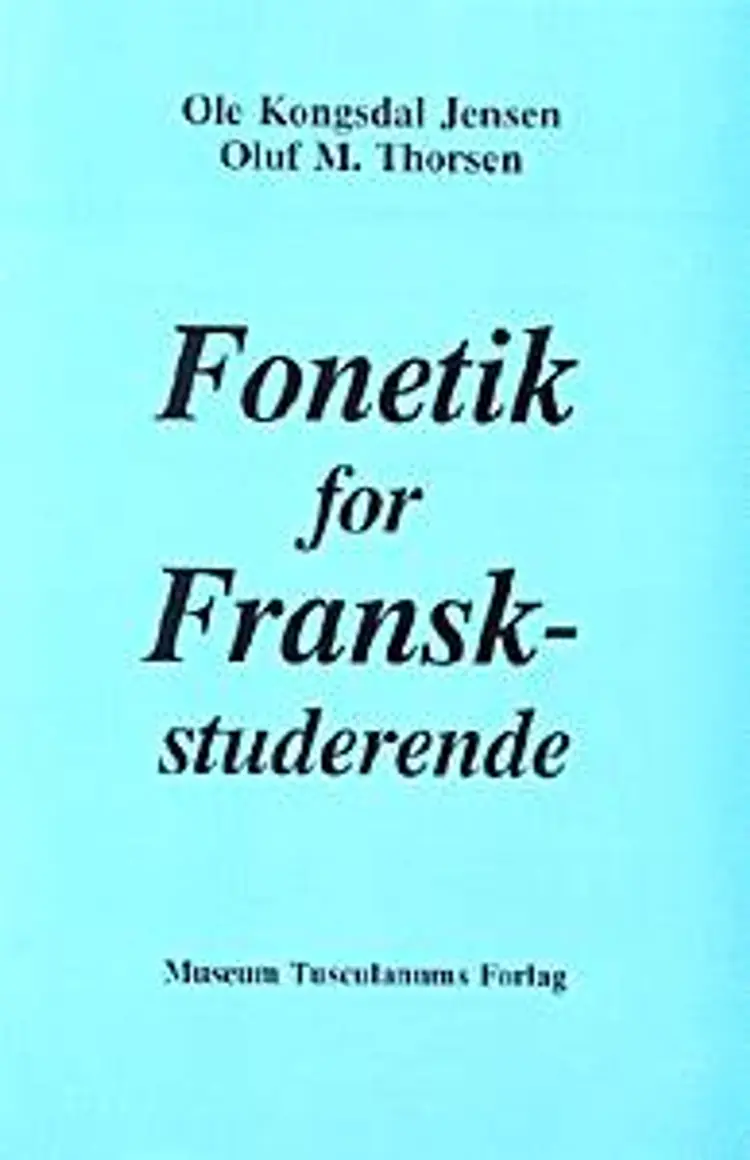 Fonetik for franskstuderende af Ole Kongsdal Jensen