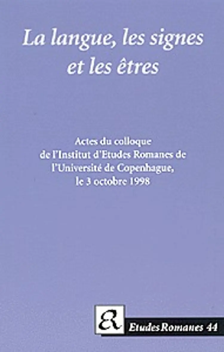 La langue, les signes et les êtres af Hans Peter Lund