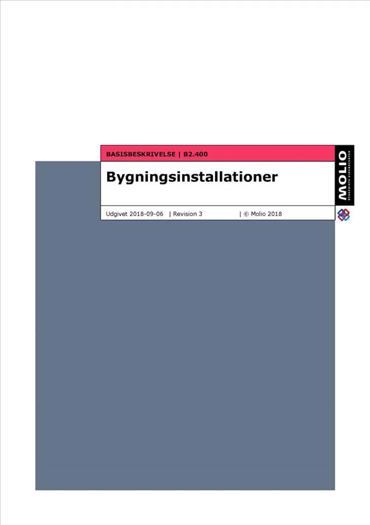 Basisbeskrivelse - bygningsinstallationer B2.400 