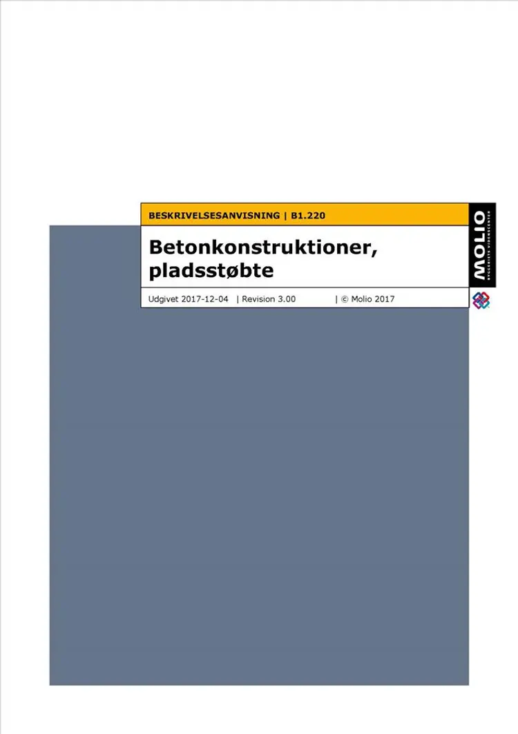 Beskrivelsesanvisn - beton & pladsst. B1.220