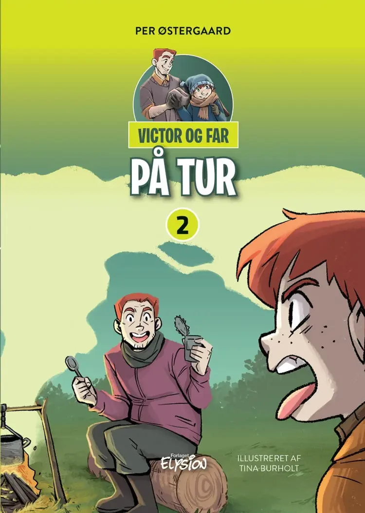 Victor og far på tur af Per Østergaard