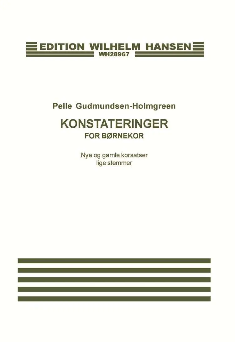 Konstateringer af Pelle Gudmundsen Holmgreen