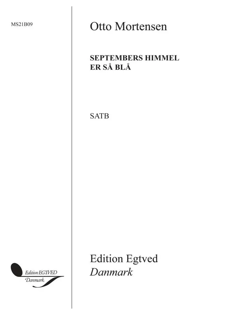 Septembers himmel er så blå af Otto Mortensen