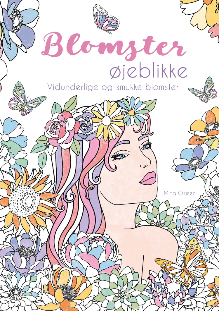 Malebog: Blomster-øjeblikke af Mina Özmen