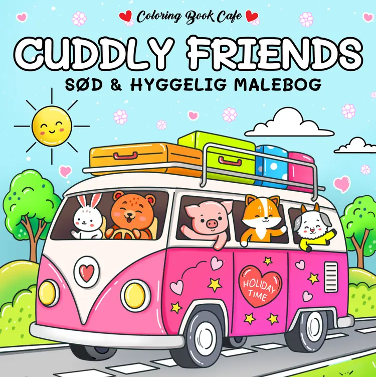 Malebog: Cuddly Friends - Cozy Coloring af Coloring Book Cafe