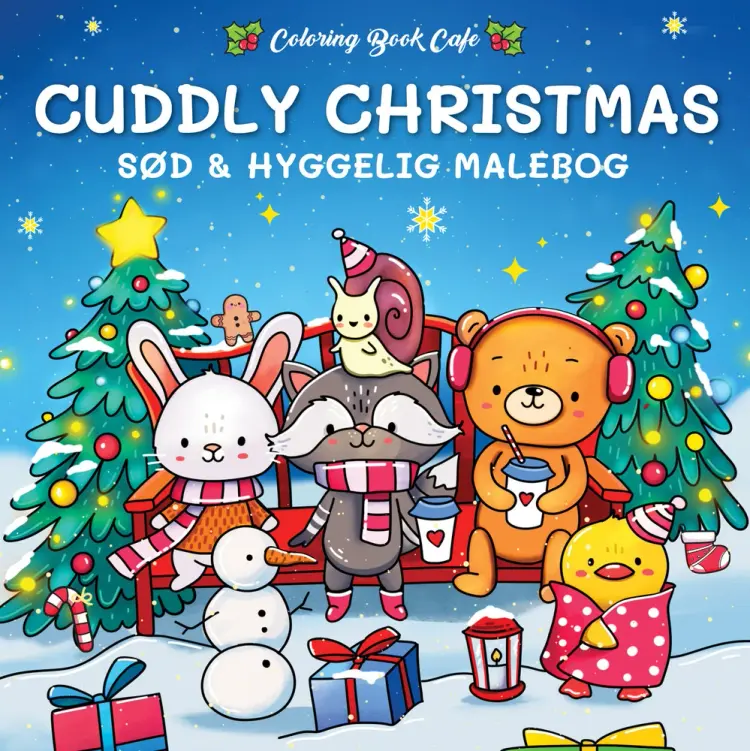 Malebog: Cuddly Christmas - Cozy Coloring af Coloring Book Cafe