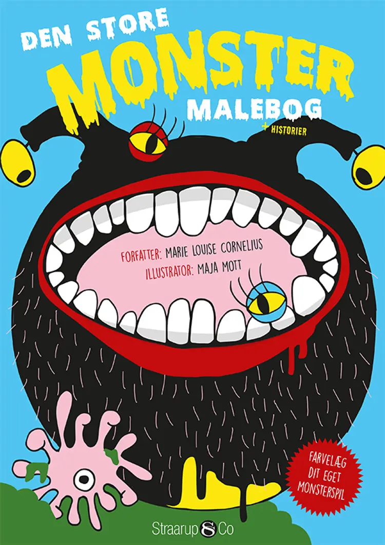 Den store monstermalebog af Marie Louise Cornelius