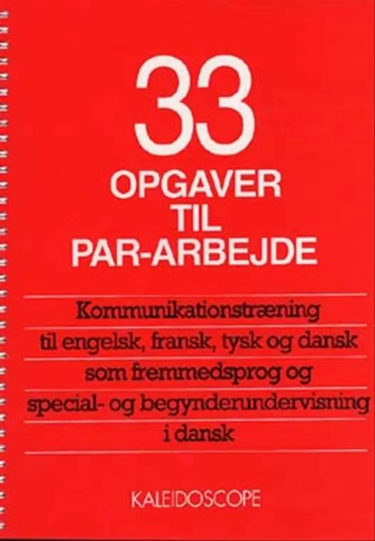 33 opgaver til par-arbejde af Poul Otto Mortensen