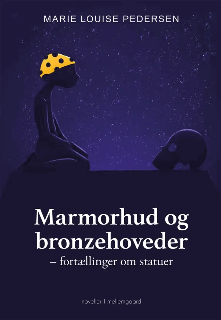 Marmorhud og bronzehoveder af Marie Louise Pedersen
