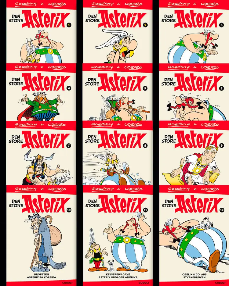 Den store Asterix 1-12 samlet af René Goscinny