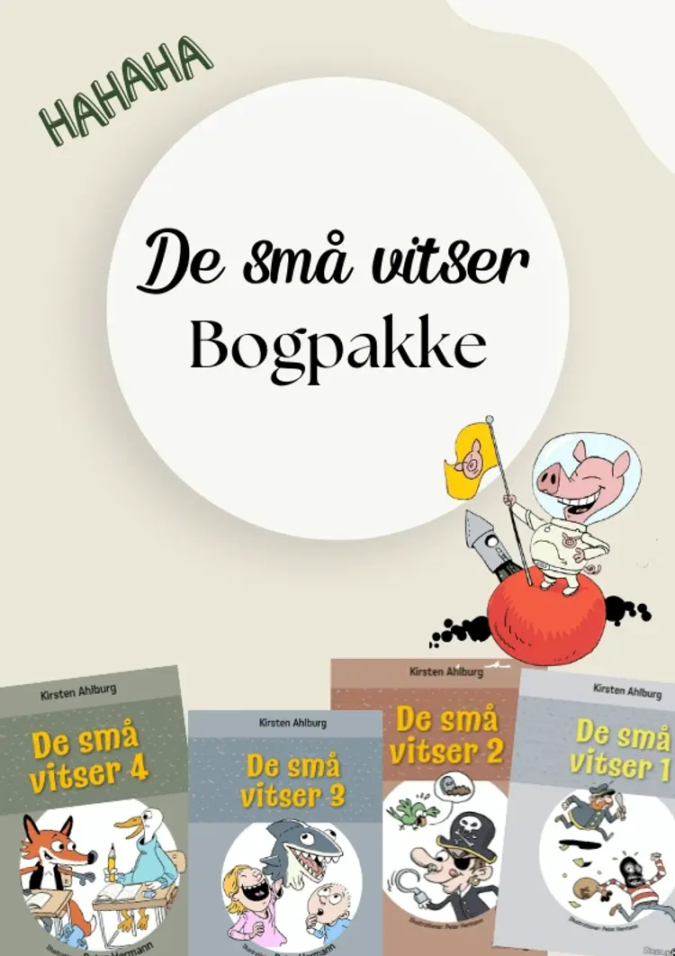 De små vitser Bogpakke af Kirsten Ahlburg