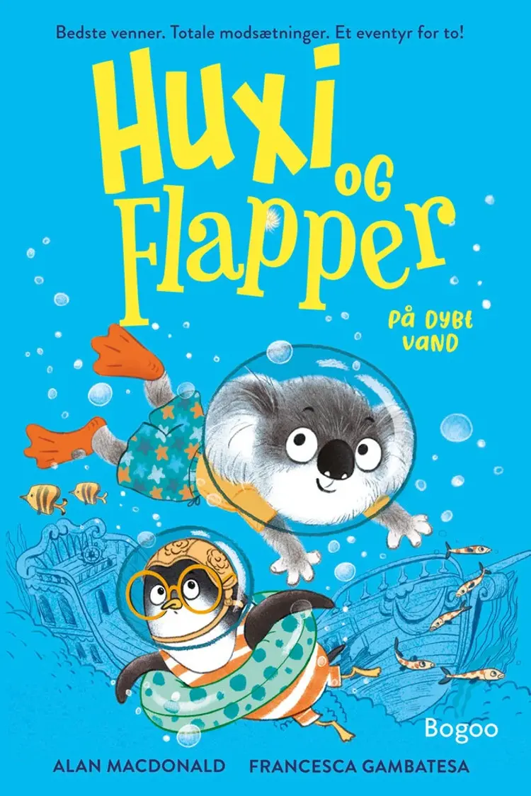 Huxi og Flapper på dybt vand af Alan Macdonald
