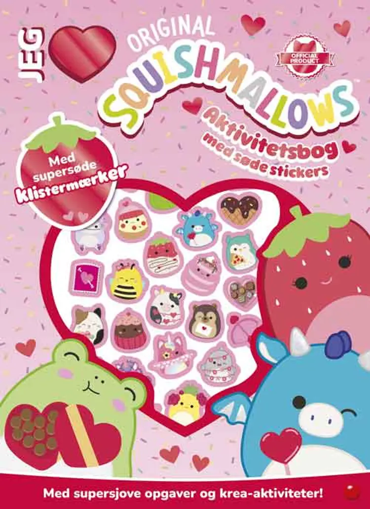 Squishmallows aktivitetsbog 2 med søde stickers 