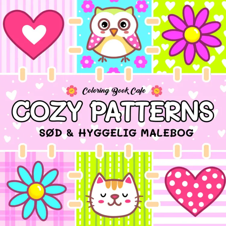 Malebog: Cozy Pattern - Cozy Coloring af Coloring Book Cafe