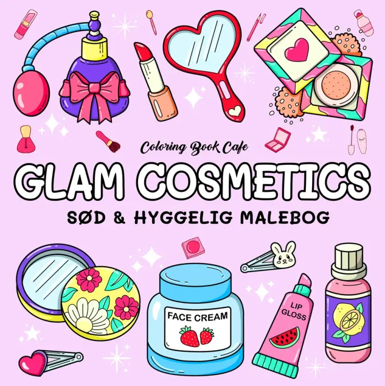 Malebog: Glam Cosmetics - Cozy Coloring af Coloring Book Cafe