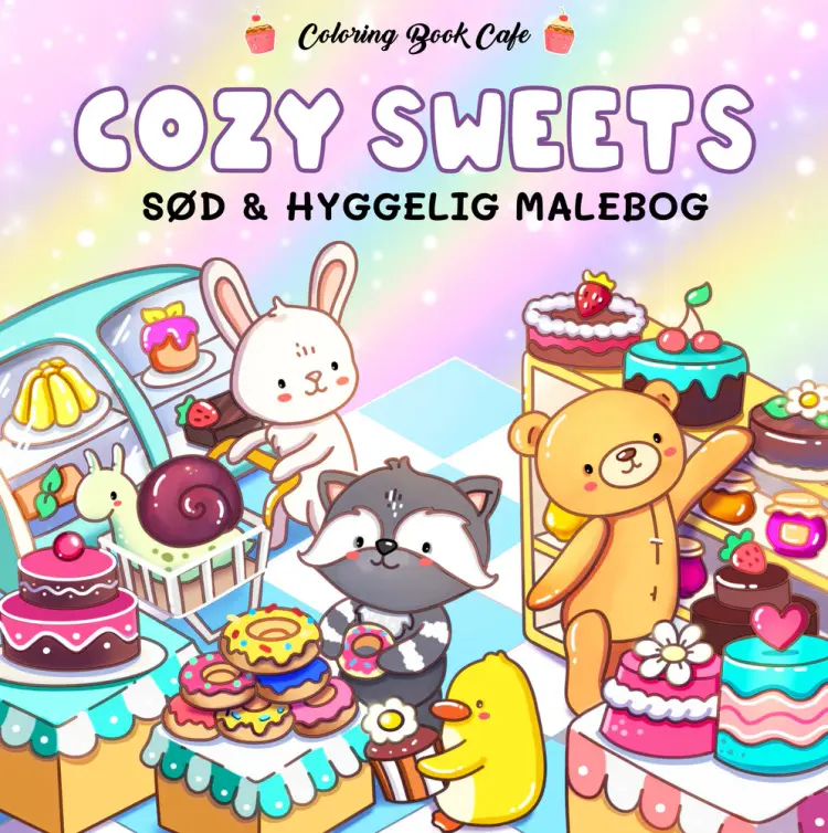 Malebog: Cozy Sweets - Cozy Coloring af Coloring Book Cafe