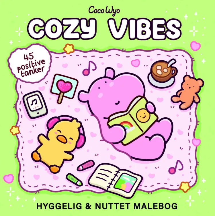 Malebog: Cozy Vibes - Cozy Coloring af Coco Wyo