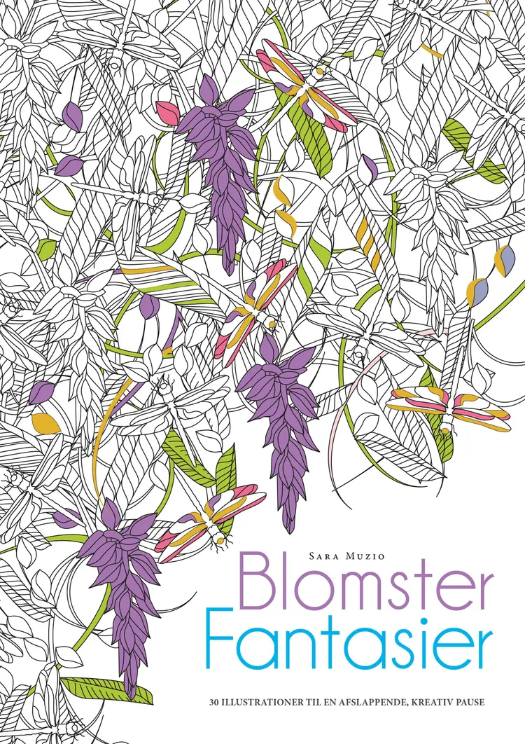 Maleblok: Blomsterfantasier af Sara Muzio