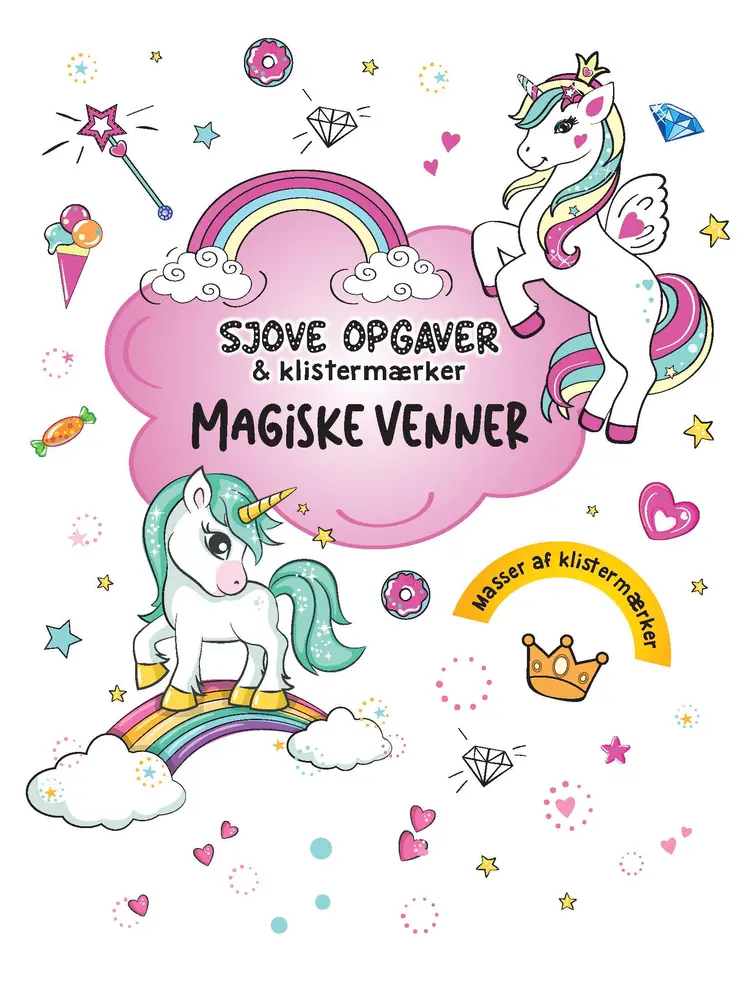 Sjove opgaver & klistermærker: Magiske venner