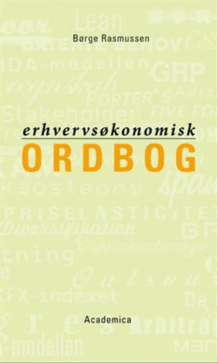 Erhvervsøkonomisk ordbog af Børge Rasmussen