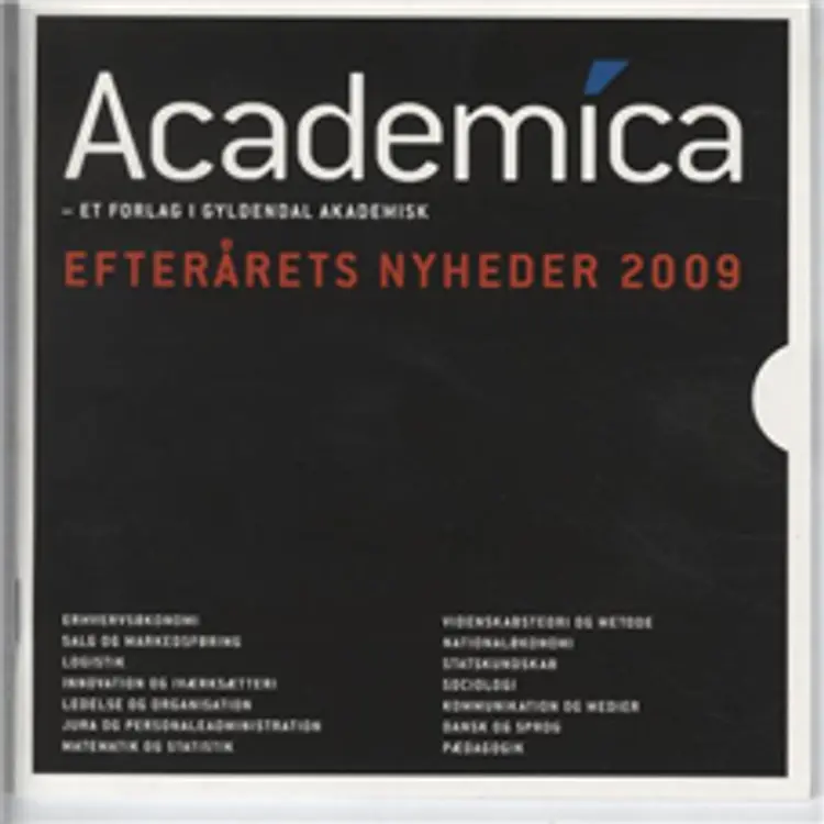 Academica - Nyhedskatalog efterår 2009 af Laura Steenstrup Kock