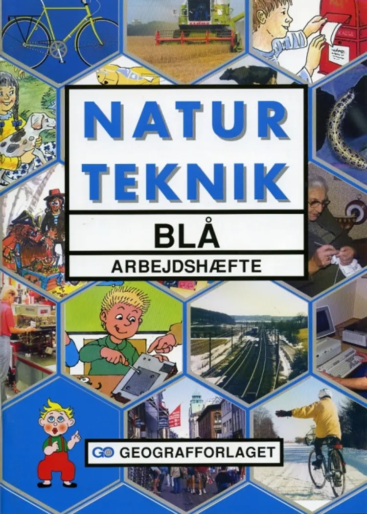 Natur/teknik blå af Nils Hansen