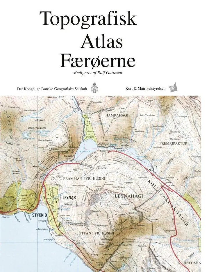 Topografisk Atlas Færøerne af Redaktør Rolf Guttesen
