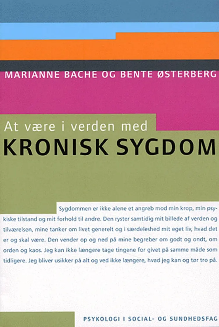 At være i verden med kronisk sygdom af Marianne Bache