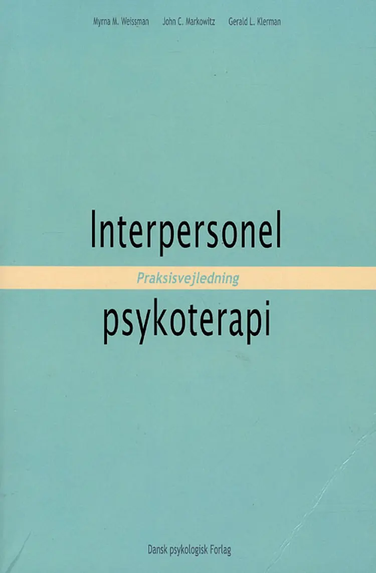Interpersonel psykoterapi af Myrna M. Weissman